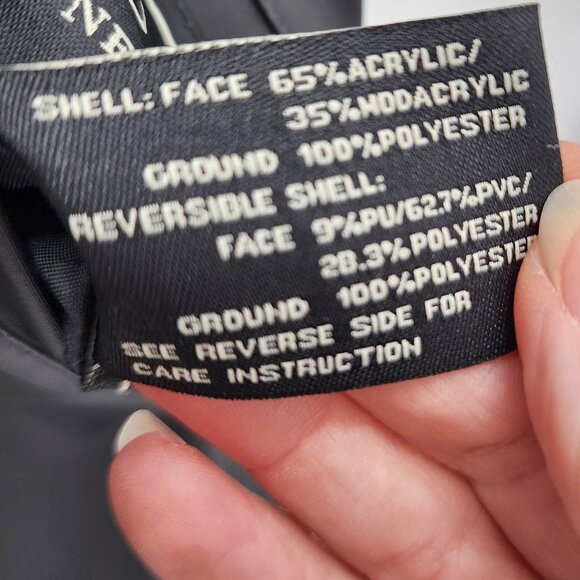 COACO New York Faux Mink Reversible Brown & Black Winter Vest M - Picture 9 of 11